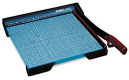 Martin Yale Premier Heavy Duty Trimmers - Left Angle view showing blade slightly raised
