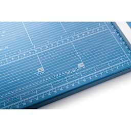 Dahle Professional Rotary Trimmer - 20" Cutting Length, close-up of dimensions on surface