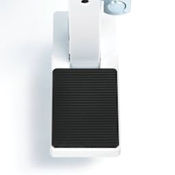 MBM Triumph 1110 Large Format Trimmer close-up of wheel lock