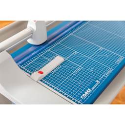 Dahle Large Format Premium Rotary Trimmer - 36" Cutting Length, close-up of the metal base