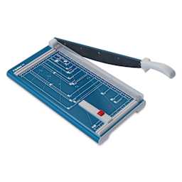 Dahle Professional Series Guillotine Paper Trimmer - 18" Cutting Length, 22-3/4" x 11-1/4" - top view, angled