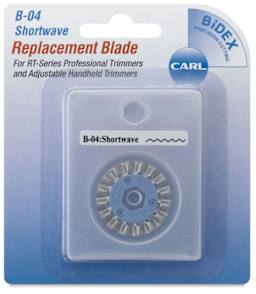 Rotary Trimmer Replacement Blades - Package of Single Short Wave Blade