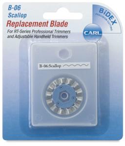 Rotary Trimmer Replacement Blades - Package of Single Scallop Blade
