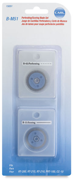 Rotary Trimmer Replacement Blades - Package of Perforating and Scoring Blades
