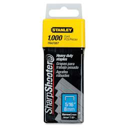 Stanley Heavy-Duty Staples - Front of Package of 1000 with 5/16" leg
