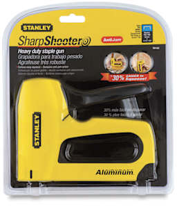  Stanley TR150 Heavy-Duty Sharpshooter Staple Gun - Front view of blister package showing staple gun