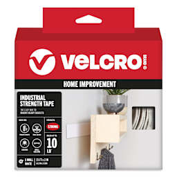 Velcro Brand Industrial Strength Fasteners - Tape Roll, White, 2" x 15 ft front of package