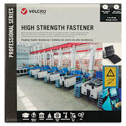 Velcro Brand Pro Series High Strength Fasteners - Black, 1" x 5 yds, Rolls front of packaging