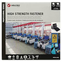Velcro Brand Pro Series High Strength Fasteners - Black, 1" x 25 yds, Rolls front of packaging