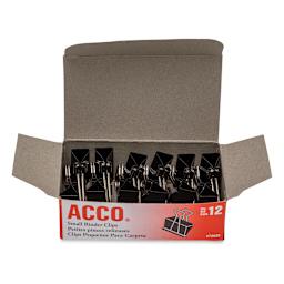 Acco Binder Clip - Small, 3/4", Box of 12 - open to show contents