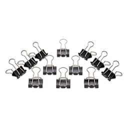 Acco Binder Clip - Small, 3/4", Box of 12 - contents laid out