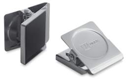 Acco Magnetic Bulldog Clips - Two clips shown, one from top and one from back showing magnet
