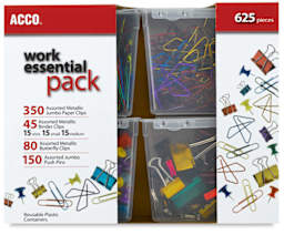 Acco Jumbo Pack of Clips and Pins