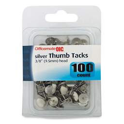 Officemate Thumbtacks - Front view of package
