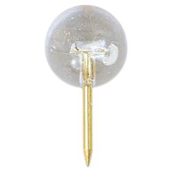 U Brands Push Pins - Clear Sphere, Pkg of 100 one push pin