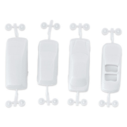 Schulcz Scale Model Vehicles - Cars, Pkg of 4, 1:100, 1/8" (product out of package)