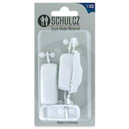 Schulcz Scale Model Vehicles - Cars, Pkg of 4, 1:100, 1/8" (front of package)
