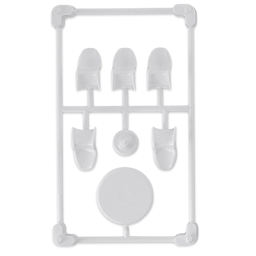 Schulcz Scale Model Furniture - Panton Chairs and Table, Pkg of 6, 1:50, 1/4" (product out of package)