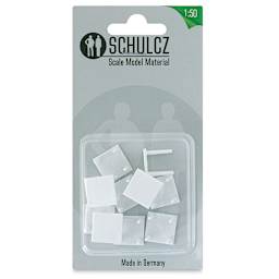 Schulcz Scale Model Furniture - Square Tables, Pkg of 10, 1:50, 1/4" (front of package)
