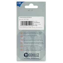 Schulcz Scale Model Building Parts - Street Lights, Pkg of 5, 1:100, 1/8" (back of package)