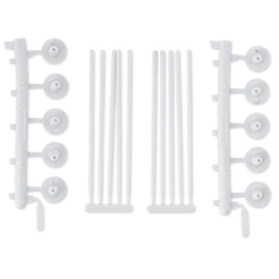 Schulcz Scale Model Building Parts - Single Latern Street Lights, Pkg of 10, 1:50, 1/4" (product out of package)