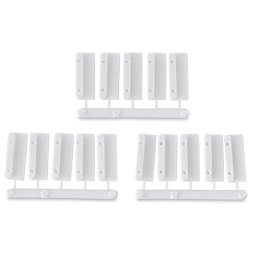 Schulcz Scale Model Building Parts - Straight Steps, Pkg of 15, 1:50, 1/4" (product out of package)