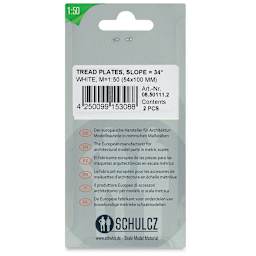 Schulcz Scale Model Building Parts - Treadplates, Pkg of 2, 1:50, 1/4" (back of package)