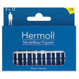 Schulcz Scale Model Figures - Hermoli Standing, Pkg of 24, 1:200, 1/16" (front of box)
