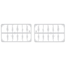 Schulcz Scale Model Figures - Hermoli Standing, Pkg of 20, 1:100, 1/8" (product out of package)