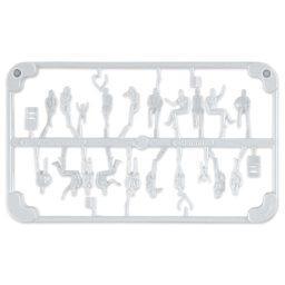 Schulcz Scale Model Figures - Hermoli Sitting, Pkg of 20, 1:100, 1/8" (product shown layered and close-up)