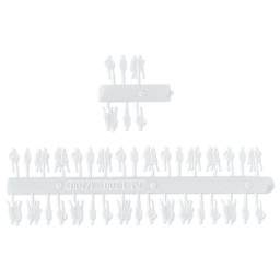 Schulcz Scale Model Figures - Silhouette, Pkg of 40, 1:200, 1/16" (product shown out of the package)