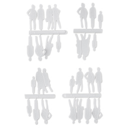 Schulcz Scale Model Figures - Silhouette, Pkg of 20, 1:50, 1/4" (product outside of package)