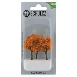 Schulcz Scale Model Trees - Leafy Tree, Metal Trunk, 60 mm, Pkg of 3 (in package)