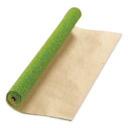 Schulcz Scale Model Grass Mat - Light Green, 11-3/4" x 15-3/4" (unrolled to show the bottom of the mat)