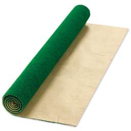 Schulcz Scale Model Grass Mat - Dark Green, 11-3/4" x 15-3/4" (unrolled to show the bottom of the mat)