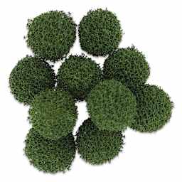 Schulcz Scale Model Foliage Spheres - Plant Foam, 25 mm, Pkg of 10 (product out of package to show detail)