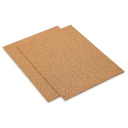 Schulcz Scale Model Cork Sheets - 11-3/4" x 15-3/4", 3 mm, Pkg of 2 Sheets (product on its side to show thickness)