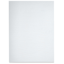 Schulcz Structured Plastic Sheet - Polystyrene, White, 2 mm, 7-5/8" x 11-3/4" (product out of package)