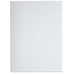 Schulcz Structured Plastic Sheet - Polystyrene, White, 6 mm, 7-5/8" x 11-3/4" (product out of package)