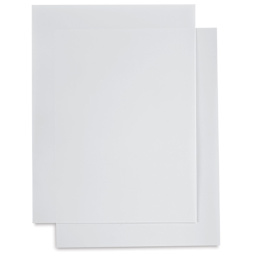 Schulcz Thermoplastic Sheet - Polystyrene, White, Pkg of 2, 0.5 mm, 11-3/4" x 15-3/4"