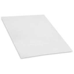 Schulcz Thermoplastic Sheet - PET-G, Transparent, 0.5 mm, 11-3/4" x 15-3/4" (side view to show thickness)