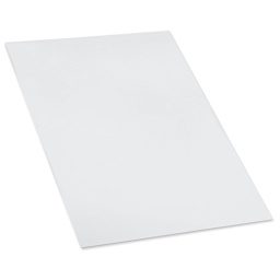 Schulcz Thermoplastic Sheet - PET-G, Transparent, 0.5 mm, 15-3/4" x 23-3/4" (side view to show thickness)