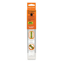Fiskars DIY Precision Level - Front view of packaged level
