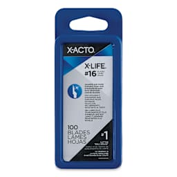 X-Acto #16 X-Life Blades - Pkg of 100 (front of package)