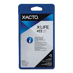 X-Acto #11 Blades - Pkg of 500, X-Life (front of package)
