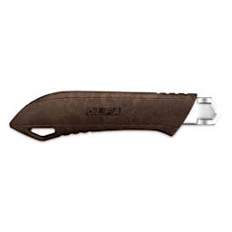 Olfa Wood Composite Ratchet Lock Utility Knife back of knife