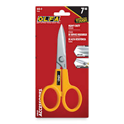 Olfa Serrated-Edge Stainless Steel Scissors - 7" front of packaging