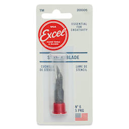 Excel Blades #6 Micro Stencil Blades - Pkg of 5 - front of packaging