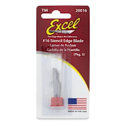 Excel Blades Hobby Blades - #16, Safety Carded Package, 5 Blades, In Package