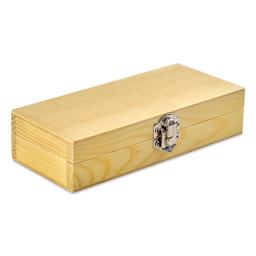 Excel Blades Hobby Knife Set, wooden carrying box closed